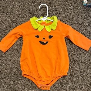Cat & Jack Orange Pumpkin One Piece